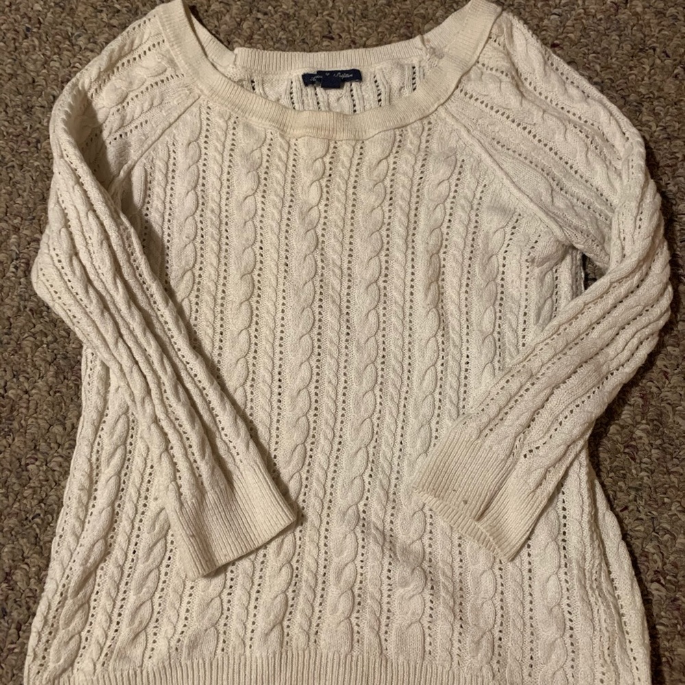 Dressy elegant off white sweater